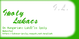 ipoly lukacs business card